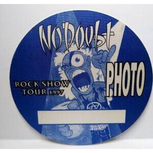 No Doubt Backstage Pass 1997 Rock Show Tour Cloth Fabric Original Pop Rock